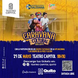 Afiche de la Caravana Cultural - Sede Quito